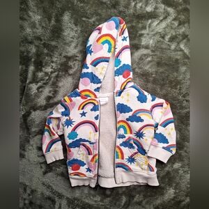 Used 2T Hanna Andersson Cream Sherpa-Lined Zip Hoodie